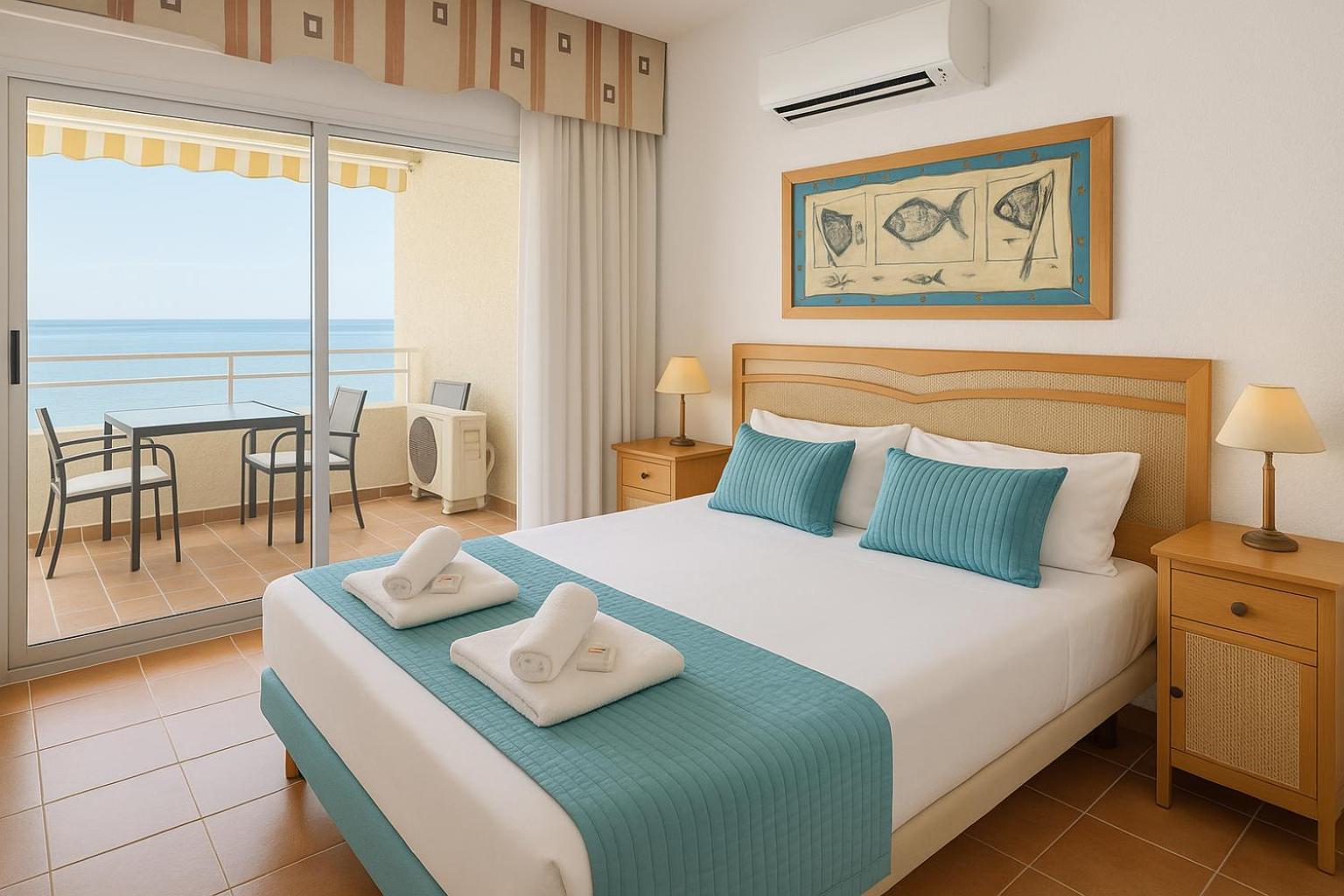 El Estudio De La Playa Benalbeach Vistas Al Mar Benalmádena Rom bilde